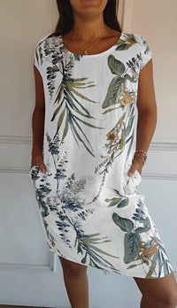 Annelie | Wunderschönes Kleid – Weiß und Grün