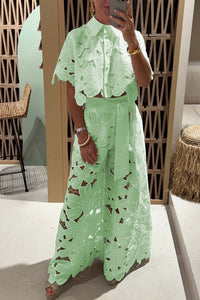 Florale Eleganz Set – Grün