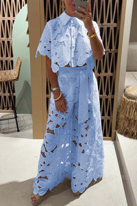 Florale Eleganz Set – Blau