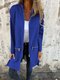 Easora™ - Lässiger und Bequemer Hoodie im Cardigan-Stil – Marine