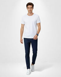 Herren Stretchhose im Modernfit mit elastischem Gewebe – Marine