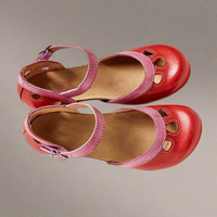 Christiana | Elegante Komfortsandalen – Rot
