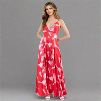 Helmara | Elegantes Sommerkleid für den Urlaub – Rot
