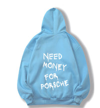 Eleganter Kapuzenpullover Unisex – Blau