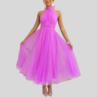 Franka | Glamour-Tüllkleid – Dunkelrosa
