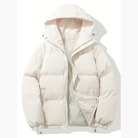 Lara | Gefütterte Winterjacke mit Kapuze – Beige