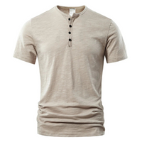 Herren Casual T-Shirt | Kurzärmeliges Basic Oberteil – Khaki