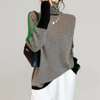 Martina™ | Pullover mit hohem Kragen – Grün