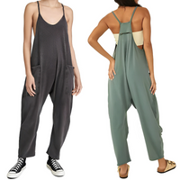 Luna - Lässiger Jumpsuit – Schwarz