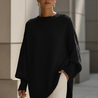 ELISE™ | Eleganter & Lässiger Strickpullover für Damen – Schwarz