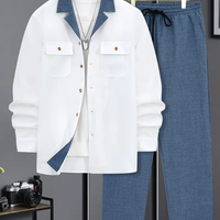 SANTOS™ | Elegantes Freizeit-Set für Herren Perfekt für Herbst & Winter – Blau