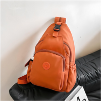 Modern Damen Anti-Diebstahl Umhängetasche | Schnallenverschluss – Orange