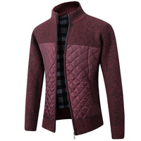 Niklas | Strickjacke für Herren – Burgunder