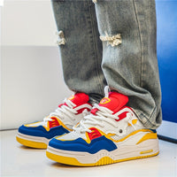 Hanz - Lässige Turnschuhe mit geometrischem Muster – Gelb