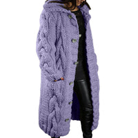 DAME OVERSIZED CARDIGAN MANTEL | MODERNER STIL, KOMFORTABEL, VIELSEITIG – Lila