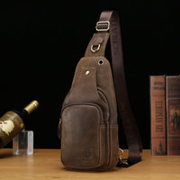 Noah | Leder-Brusttasche – Braun