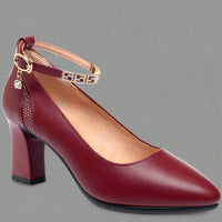 Zymara | Pumps aus Premiumlack für dein Büro-Style – Rot / Absatzhöhe 7 cm