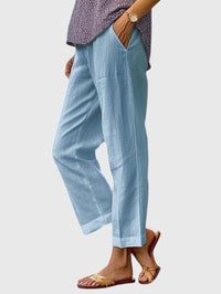 Amelie | Elegante Damenhose modern geschnitten – Blau