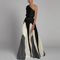 Roselisa | Elegantes Maxikleid für jeden Anlass – Schwarz und Grau