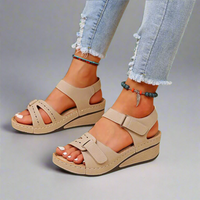 Gudula | Elegante orthopädische Sandalen aus weichem Premiummaterial für schmerzfreie Sommertage – Beige