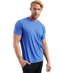Herren Kurzarm Rundhals Einfach T-Shirt – Königsblau