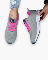 Damen Atmungsaktive Sport Sneakers | Sportlich – Grau
