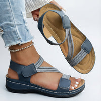 Nora | Elegante Sommer Sandalen Damen – Blau