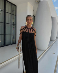 Serena | Boho Sommerkleid – Schwarz