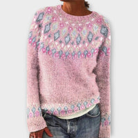 Devyn - Lässiger & kuscheliger Pullover – Rosa
