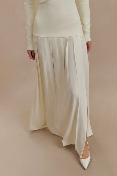 Lorraine - Schulterfreies Maxikleid