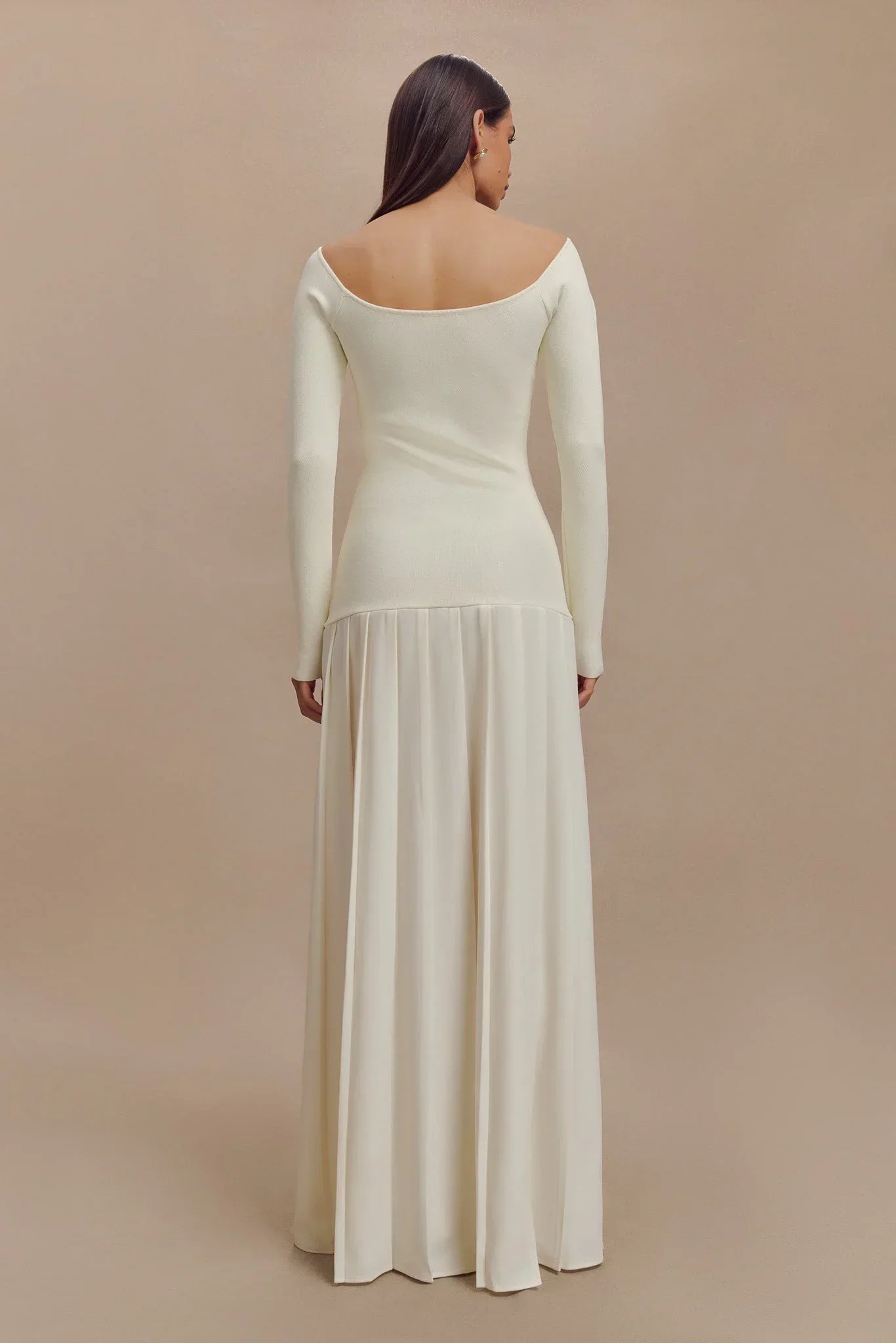 Lorraine - Schulterfreies Maxikleid