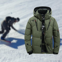 Asquetra | Hochwertige Herren-Winterjacke mit abnehmbarer Kapuze – Armee grün