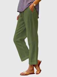 Amelie | Elegante Damenhose modern geschnitten – Grün