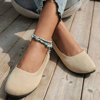 Mandy | Orthopädische Schmerzfreie Ballerinas – Creme