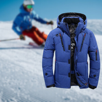 Herren Isolierte Winterjacke – Blau