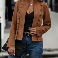 Damen Jahrgang Übergangsjacke | Elegante – Braun