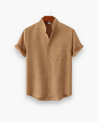 Herren Elegantes Sommerkleid | Kurzarm – Gelb