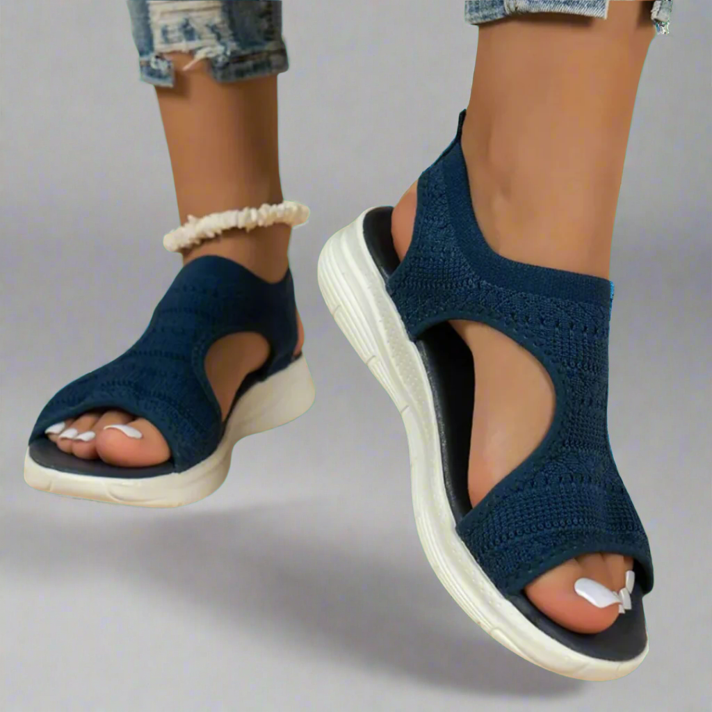 Amelie | Handcrafted Premium Material Wedge Sandals