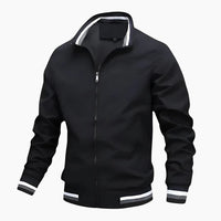 Übergangsjacke für Herren - Leichte Sommerjacke für Sportliche Aktivitäten – Schwarz