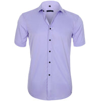 Gerlon | Herren Arbeits Polo Hemd | Kurzarm – Hell lila