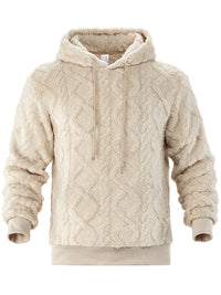 Men's Casual Sports Fleece-lined Hoodie – Khaki