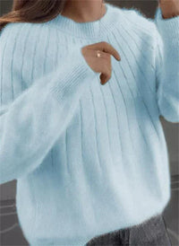 | Pullover - Damen Herbstweicher Pullover – Himmelblau