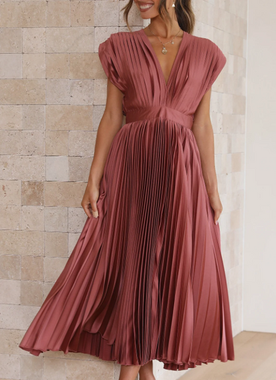 Brittney's  Himmlische Eleganz Maxikleid mit Ärmeln