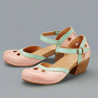 Carina | Bequeme Blockabsatz Sandalen für Damen – Rosa