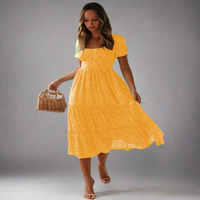Adelwina | Maxikleid mit Stil und Komfort – Gelb