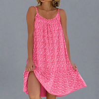 Paldrudis | Blumenbedrucktes Camisole-Kleid – Rosa