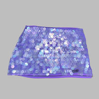 Berengilda | Vibrant Sequin Mini Rock für glänzende Eleganz – Lila