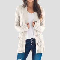 Josephine | Kabelstrick-Cardigan – Beige