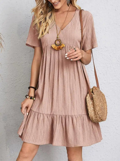 Gwendolyn - Elegantes Rüschen-Lose-Kleid