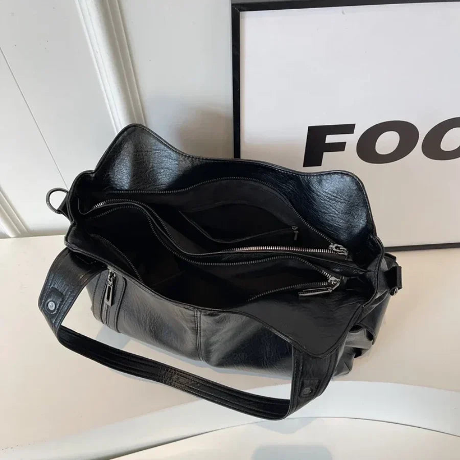 Aviana - Klassische Vintage-Lederhandtasche